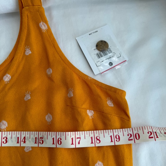 O’NEIL Women’s Yellow Floral Print Sleeveless Minidress XL NWT - Picture 11 of 15